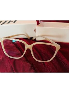 Rose/White Shell Frame Blue Light Glasses TIJN